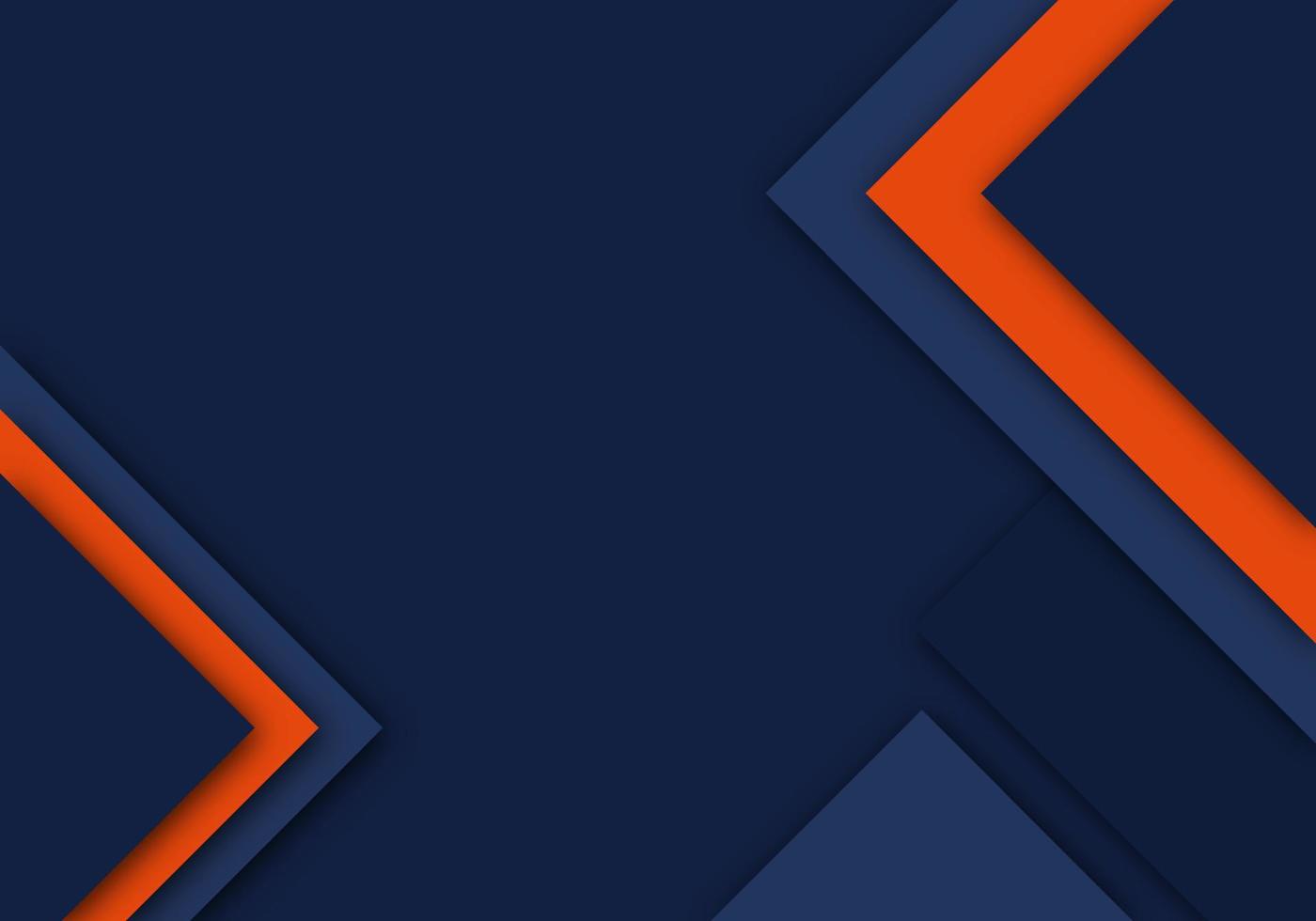 flecha naranja abstracta línea de sombra azul con diseño de espacio en blanco fondo futurista moderno capa de superposición geométrica estilo de corte de papel vector