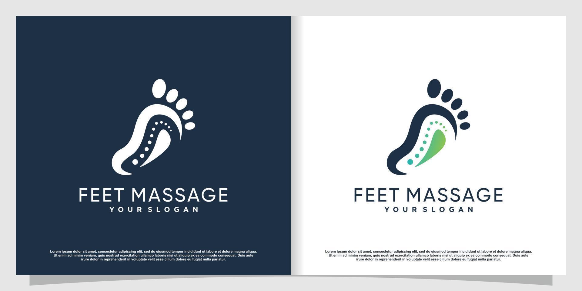 Podiatrist logo with creative element style Premium Vector part 5