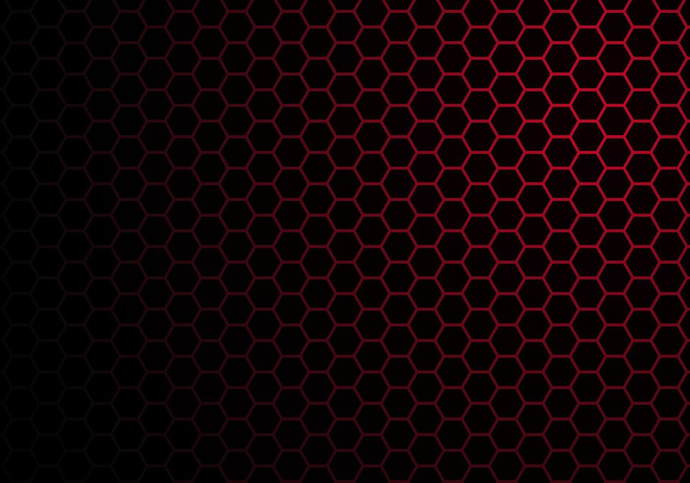 Abstract Red Light Hexagon Line in Grey Modern Luxury Futuristic Background vector