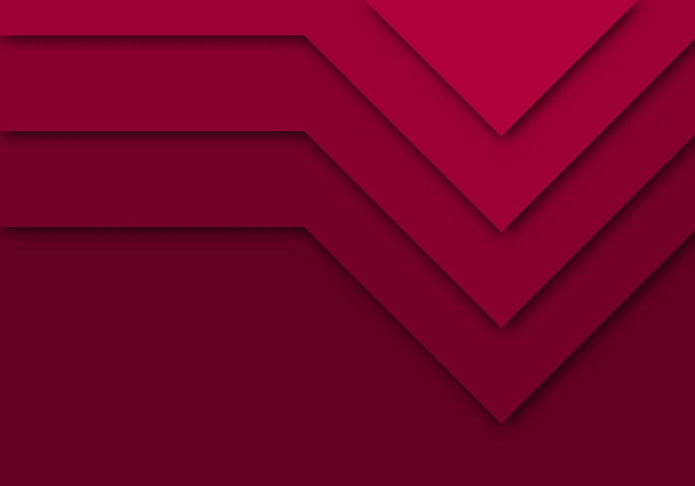 Red Background Geometric Overlap Layer Paper Cut on Dark with Space Design vector