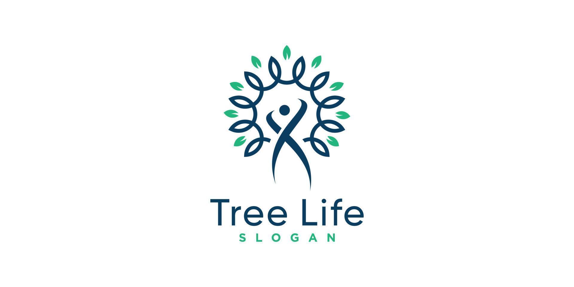 Tree logo with creative unique concept Premium Vector part 3