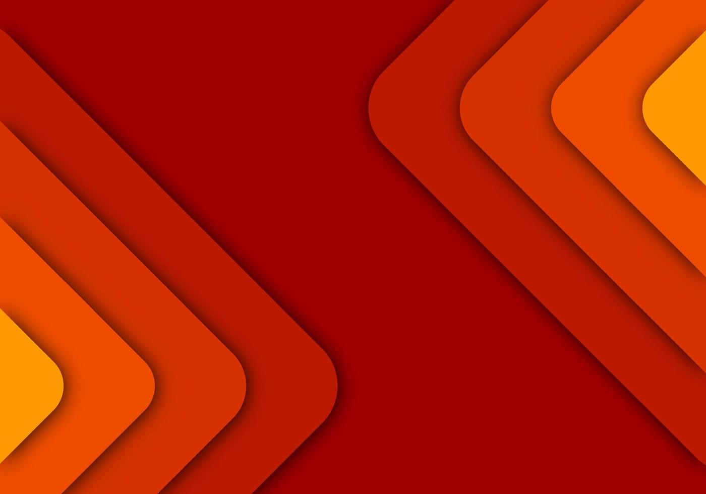 Orange Background Geometric Overlap Layer Paper Cut on Dark with Space Design vector