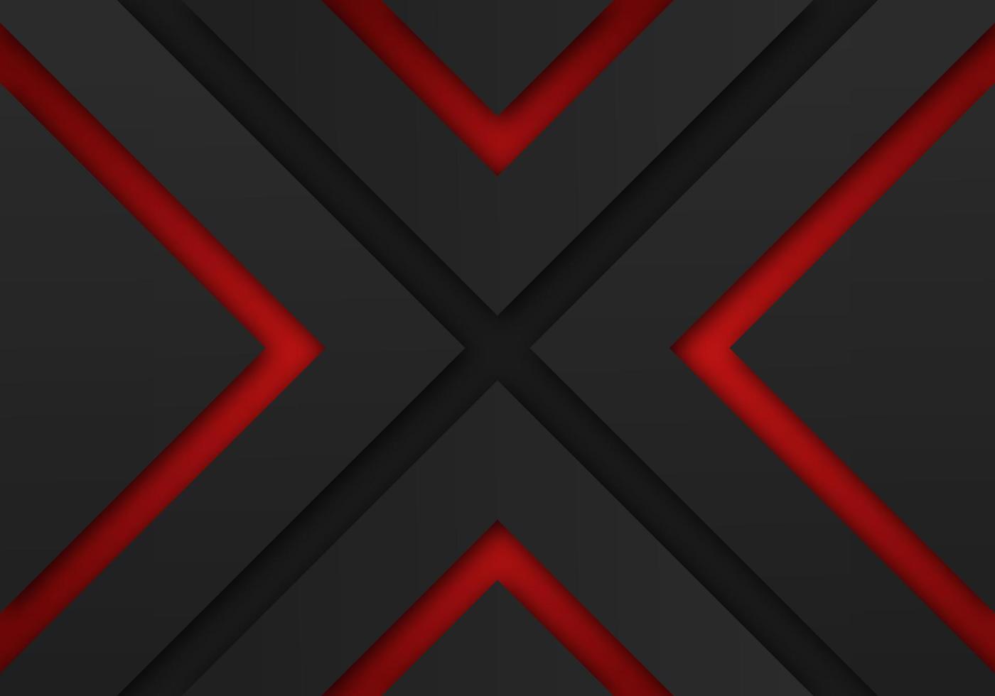 Abstract Red Arrow Dark Grey Shadow Line with Blank Space Design Modern Futuristic Background Geometric Overlap Layer Paper Cut Style vector