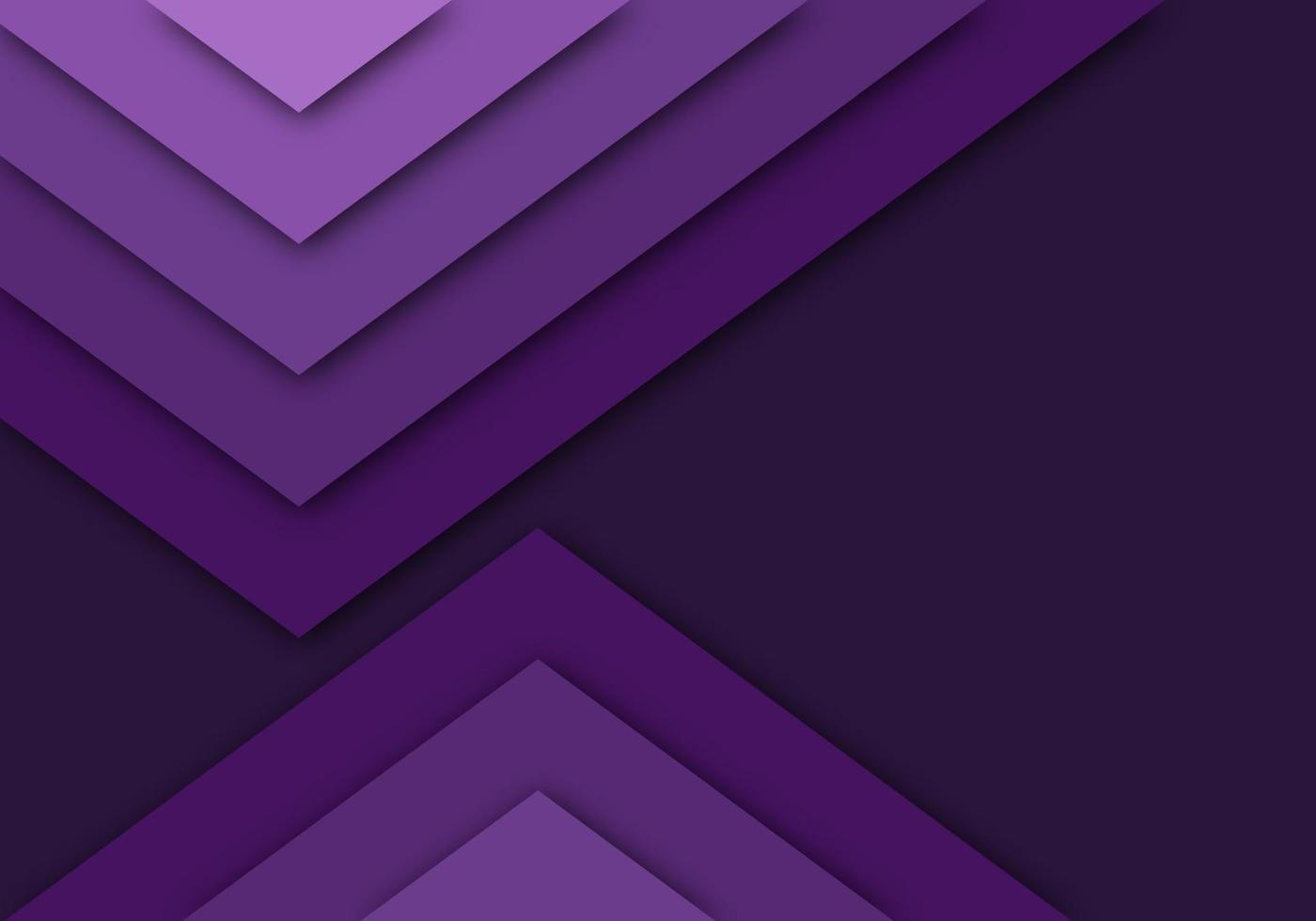 papel de capa de superposición geométrica de fondo púrpura cortado en oscuro con diseño de espacio vector