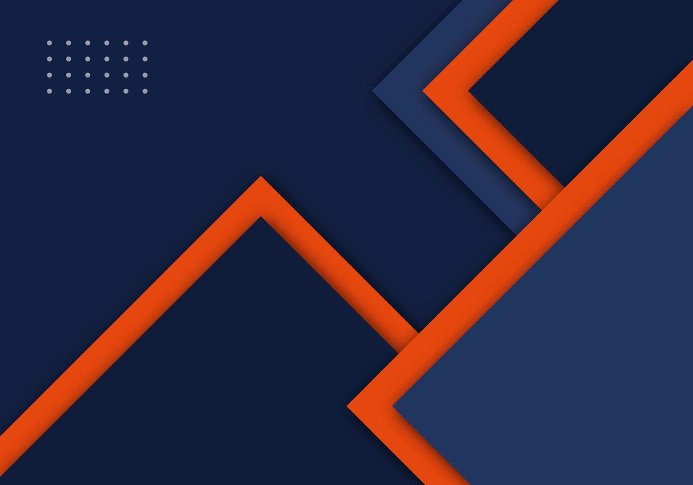 Abstract Orange Arrow Blue Shadow Line with Blank Space Design Modern Futuristic Background Geometric Overlap Layer Paper Cut Style vector
