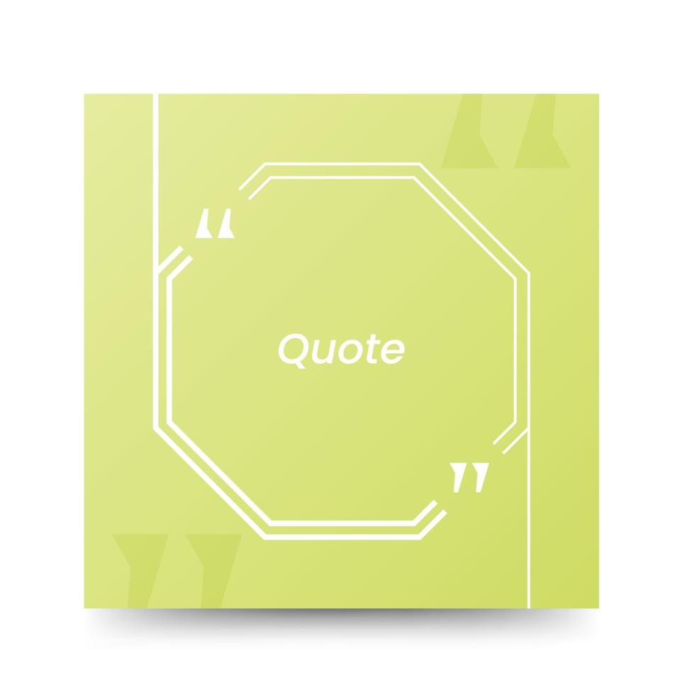 Quote frames blank templates on white background vector