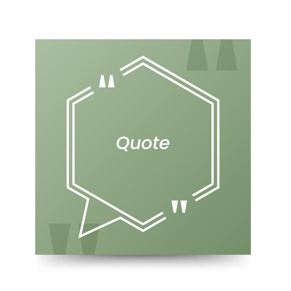 Quote frames blank templates on white background vector