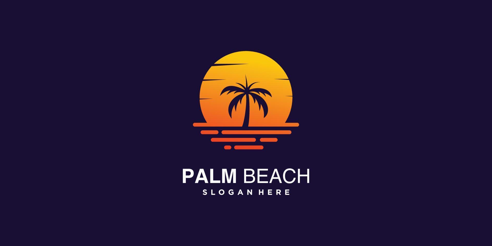 Palm logo collection with creative element concept Premium Vector part 4