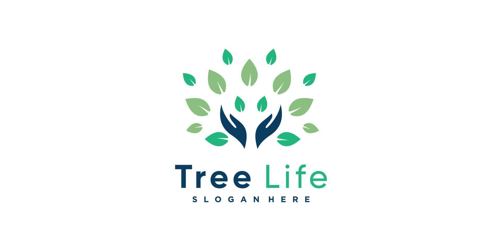 Tree logo with creative unique concept Premium Vector part 7