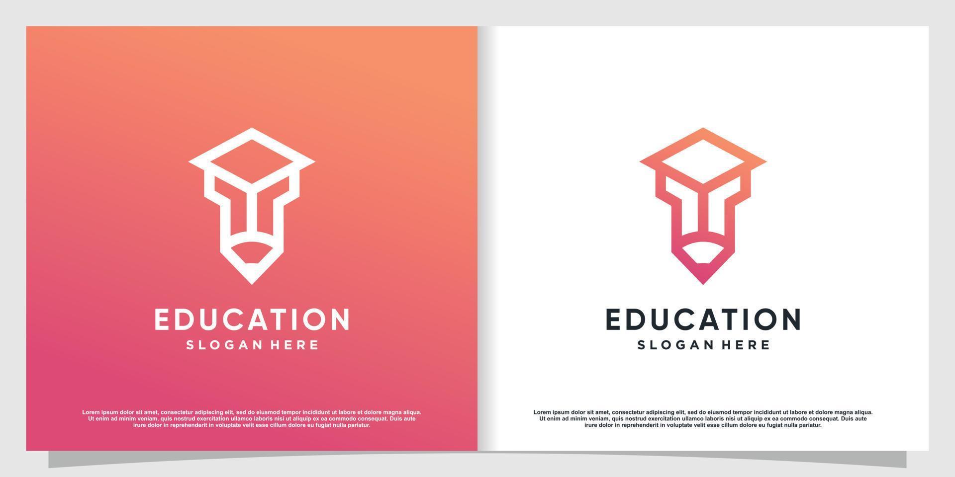Pencil tech logo with modern concept Premium Vector part 2