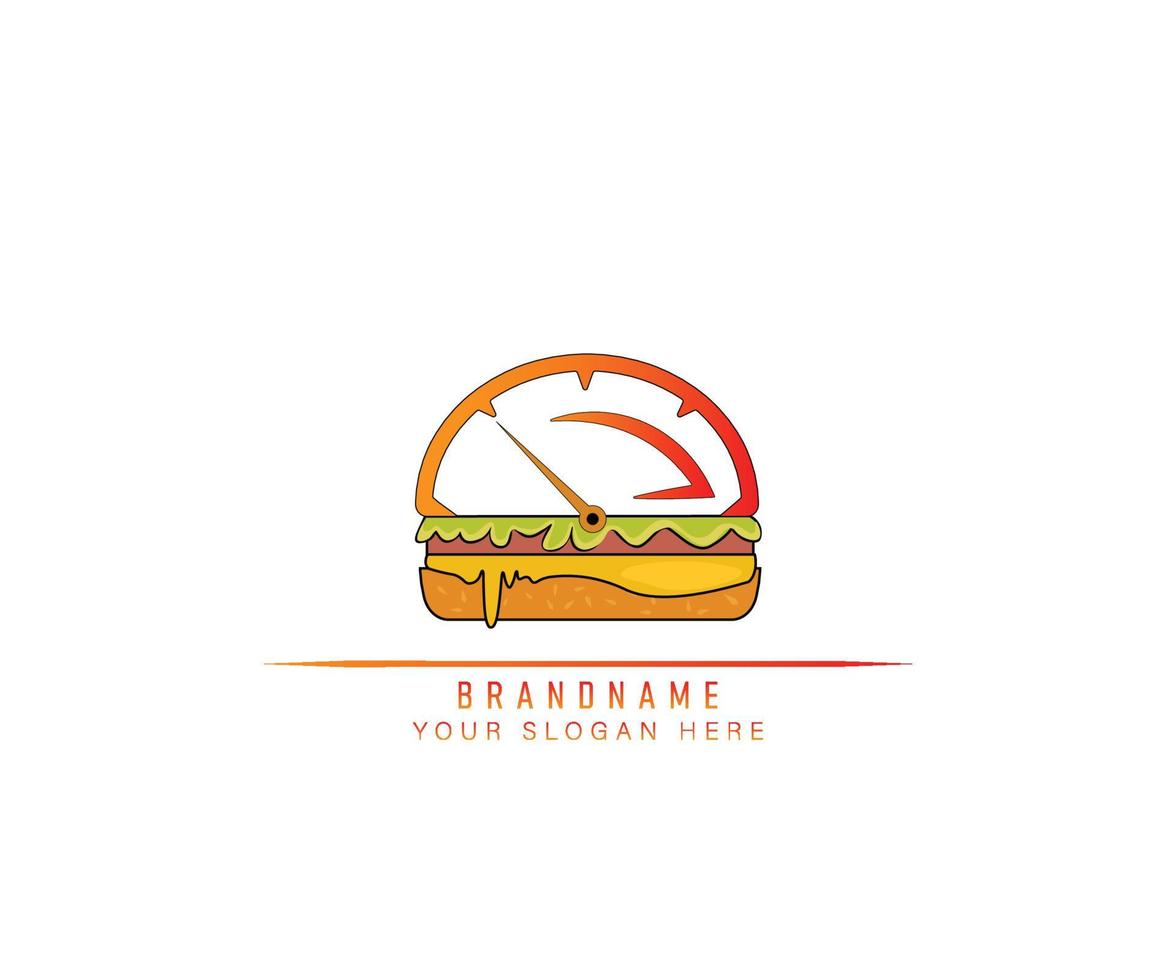 Fast food logo. burger logo. fast food premium logo template. burger vector