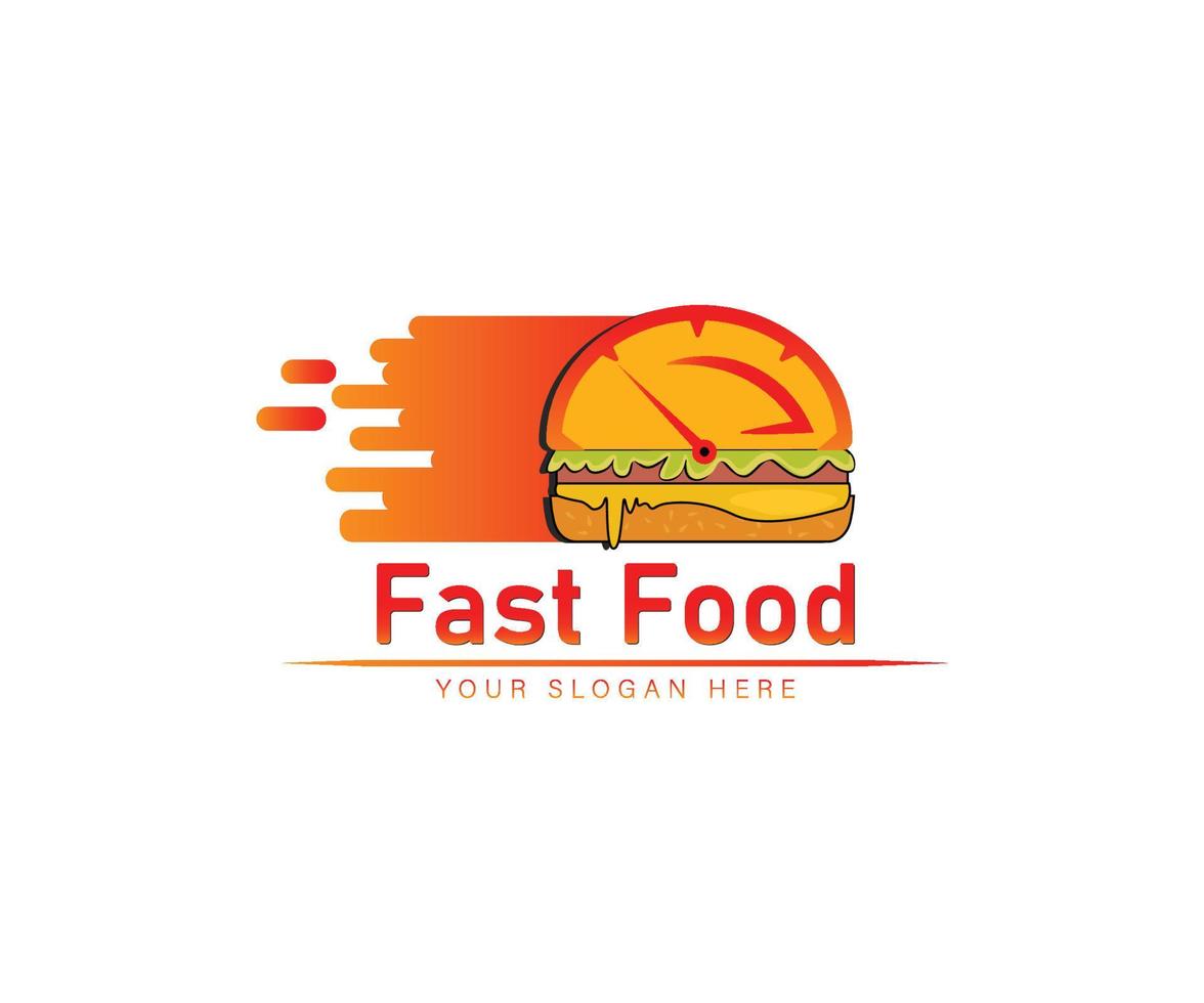 Fast food logo. burger logo. fast food premium logo template. burger vector