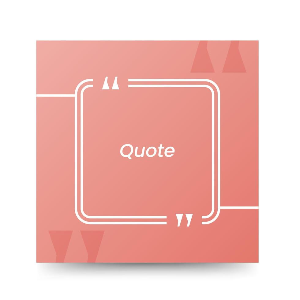 Quote frames blank templates on white background vector