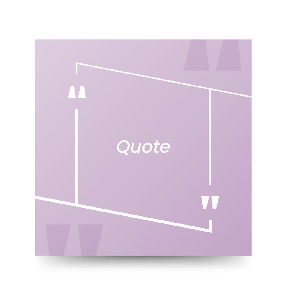 Quote frames blank templates on white background vector