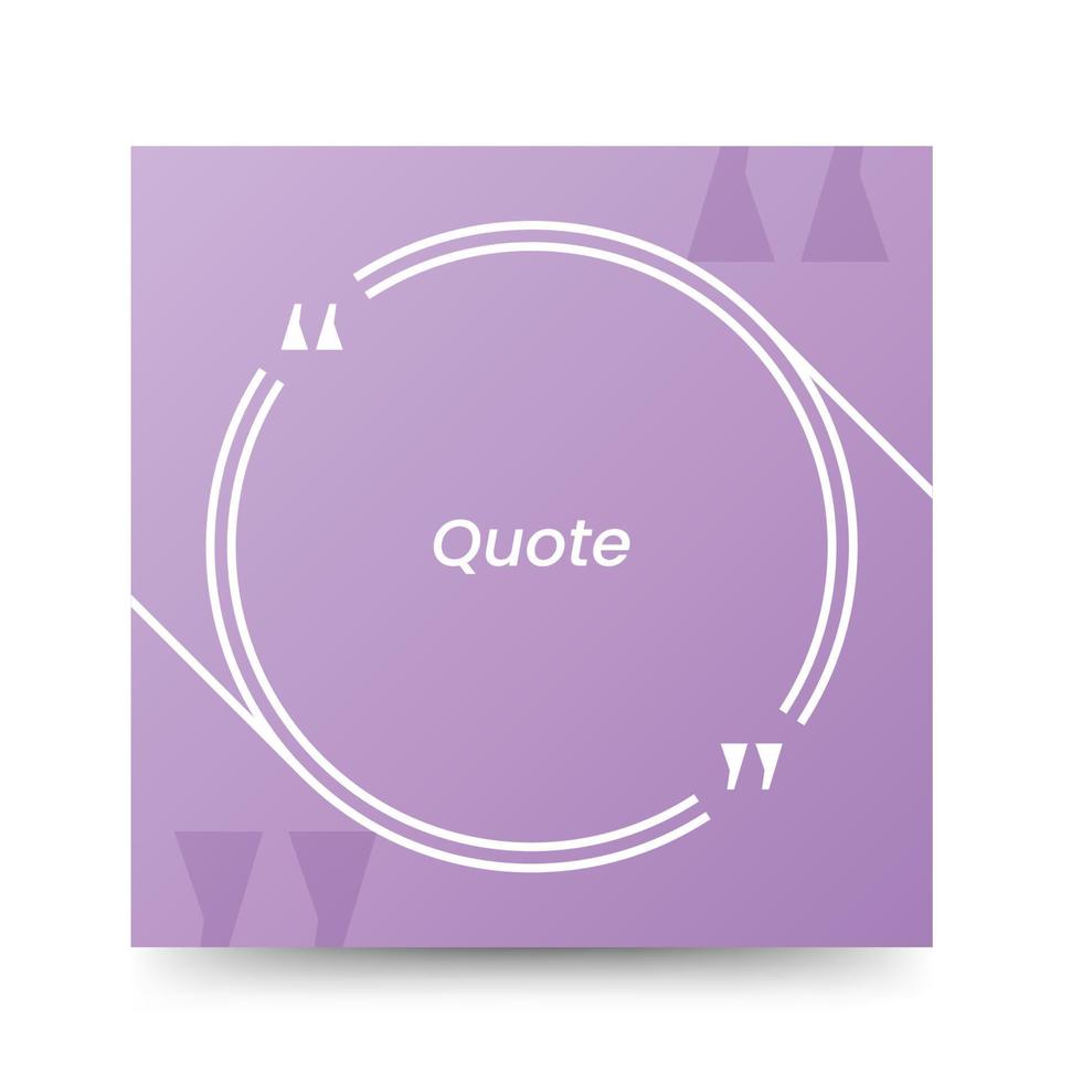 Quote frames blank templates on white background vector