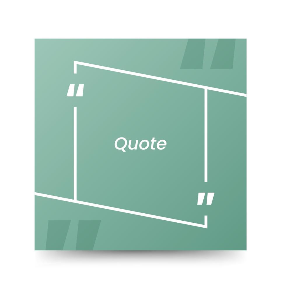 Quote frames blank templates on white background vector