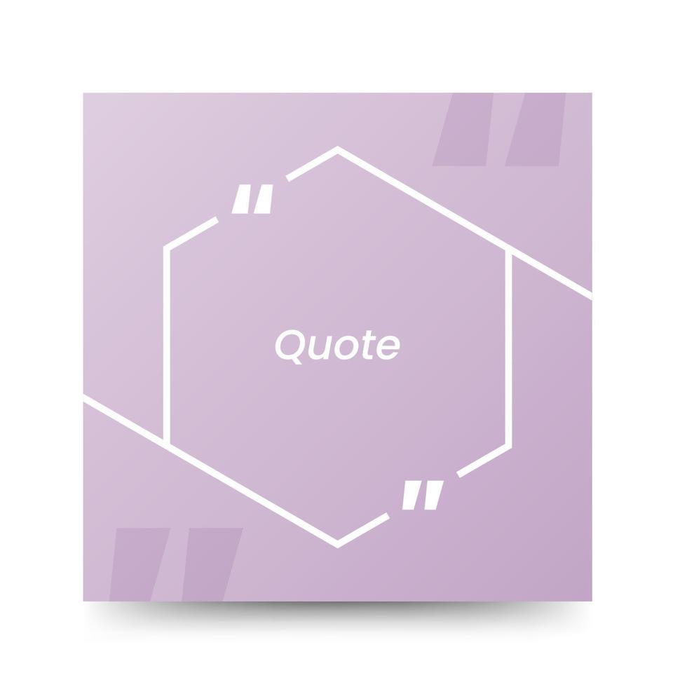 Quote frames blank templates on white background vector