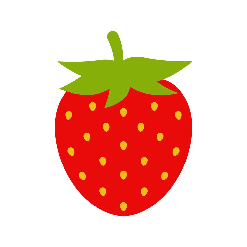 Strawberry isolated on white background vector