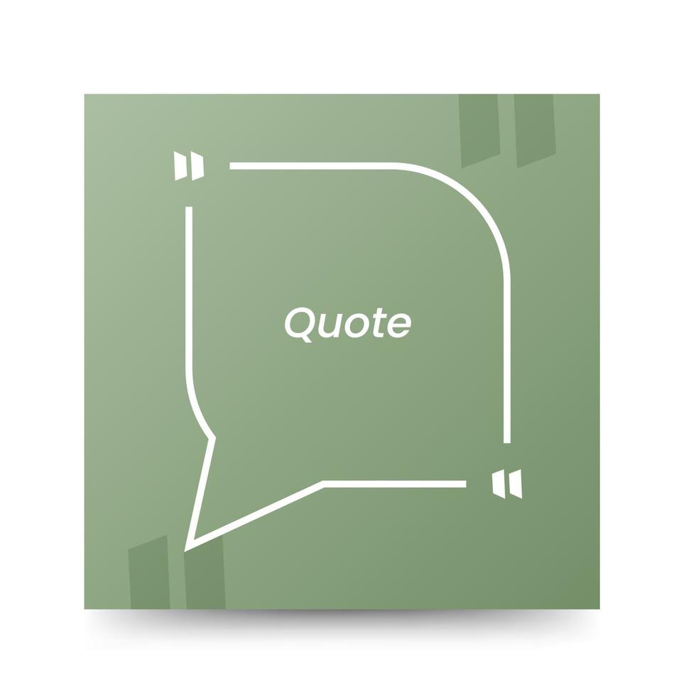Quote frames blank templates on white background vector