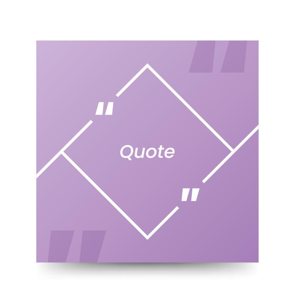Quote frames blank templates on white background vector
