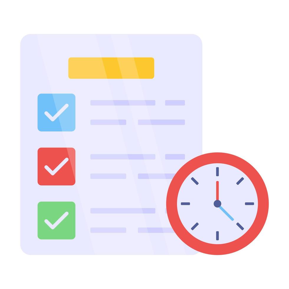 An icon design of project time vector