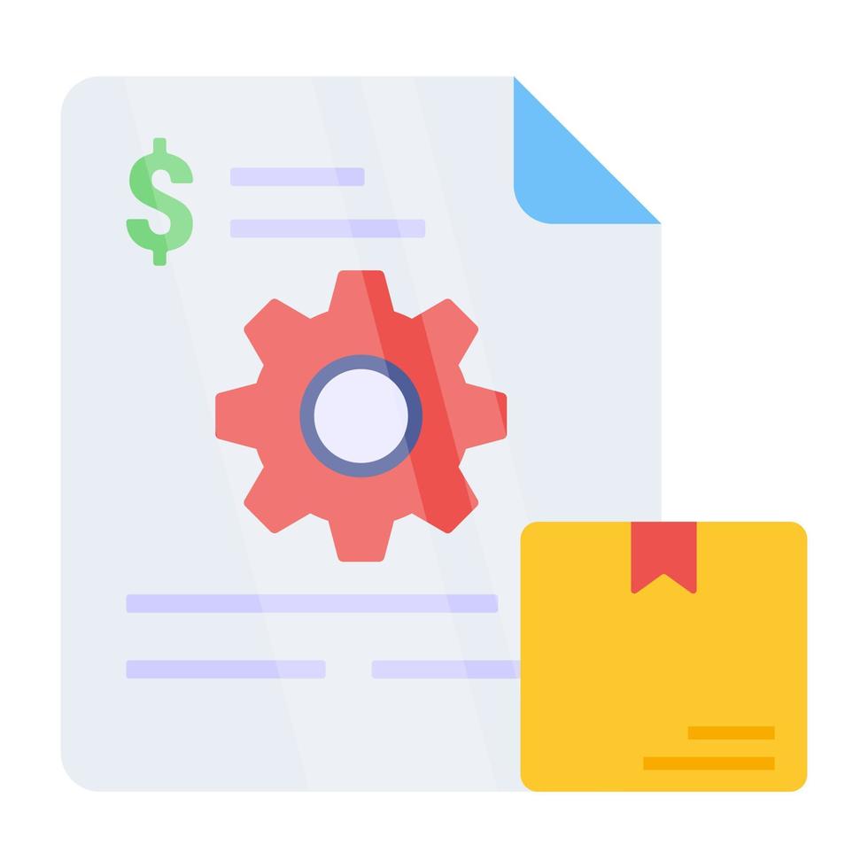 Modern design icon of file setting vector
