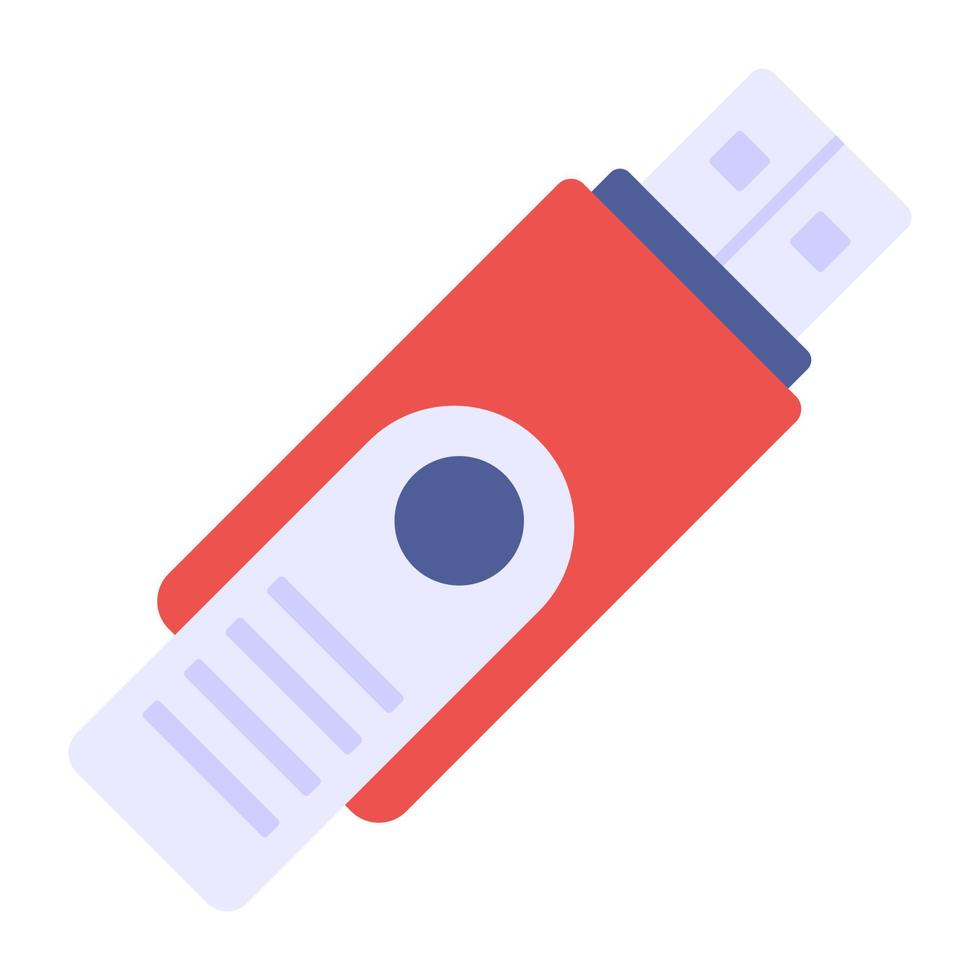 Flat Usb icon, editable vector