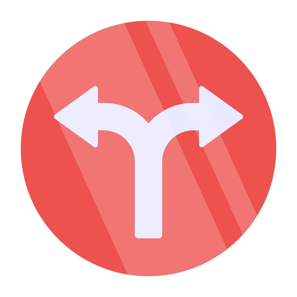 Opposite direction arrows icon vector