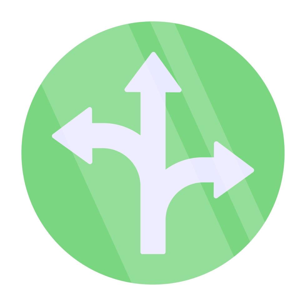 Opposite direction arrows icon vector