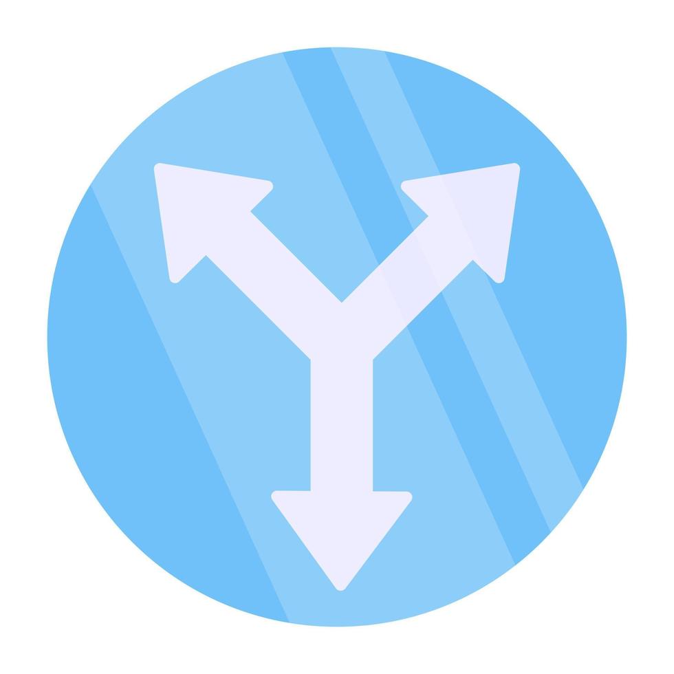 A premium download vector of triple direction arrows