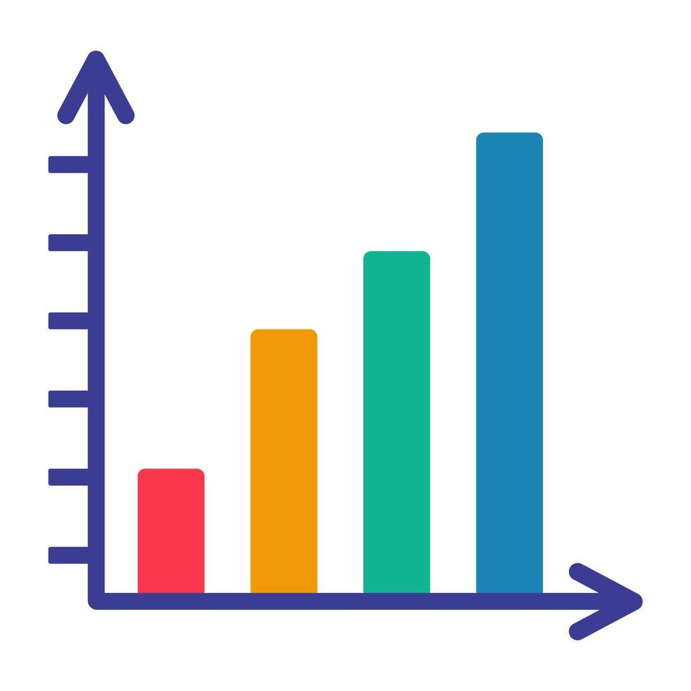 Premium download icon of bar chart vector