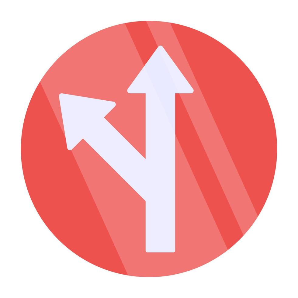 Upward arrow icon, editable vector
