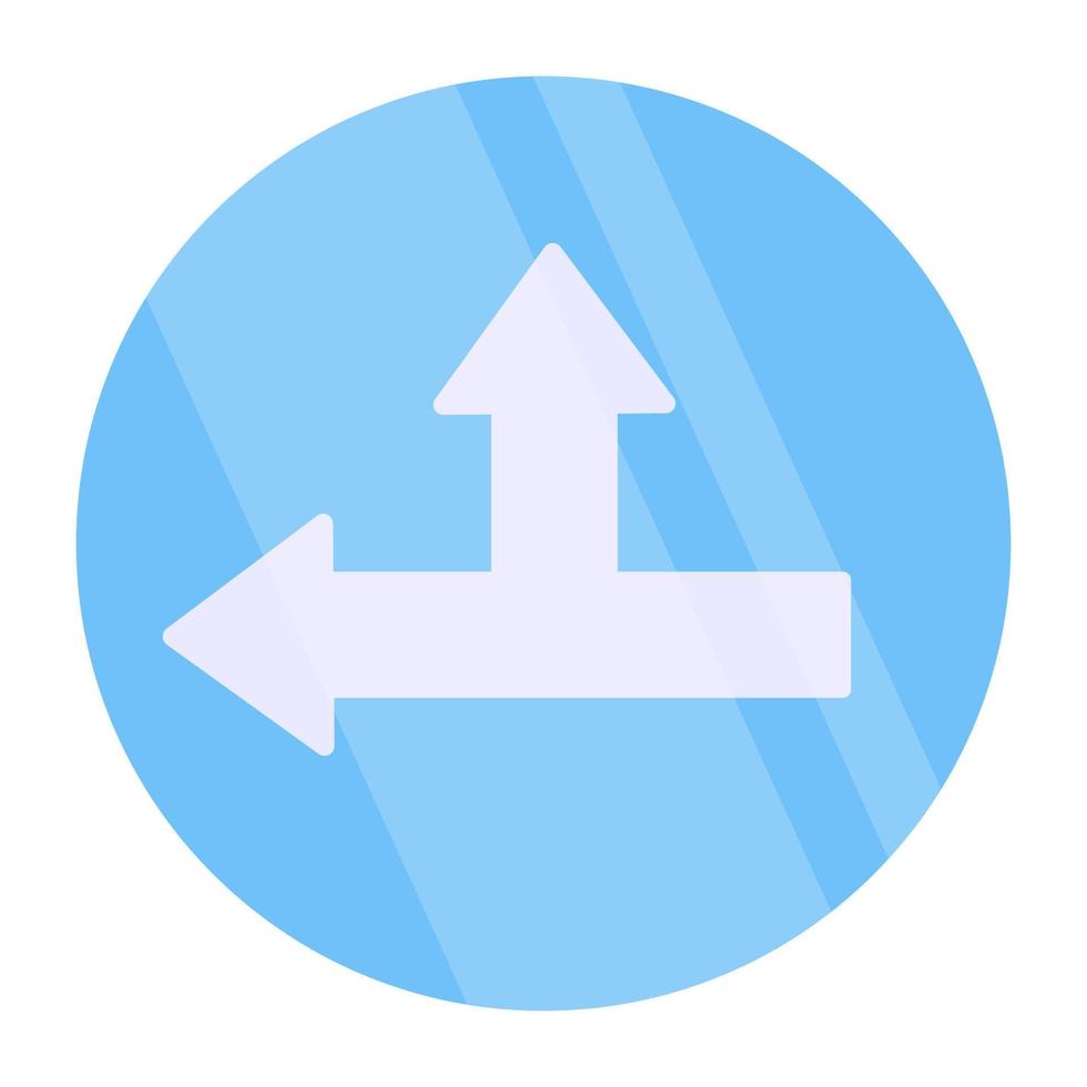 Opposite direction arrows icon vector