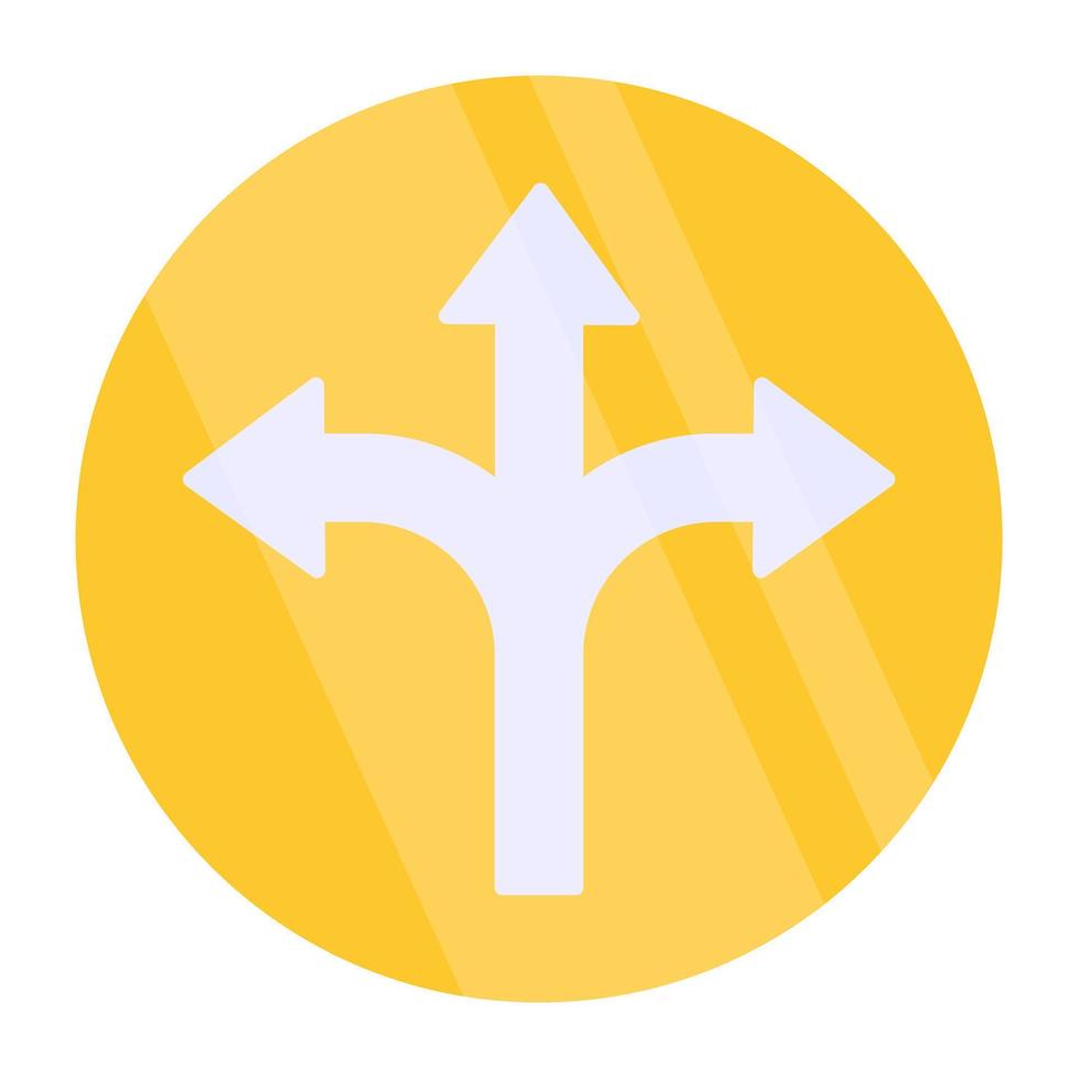 Opposite direction arrows icon vector