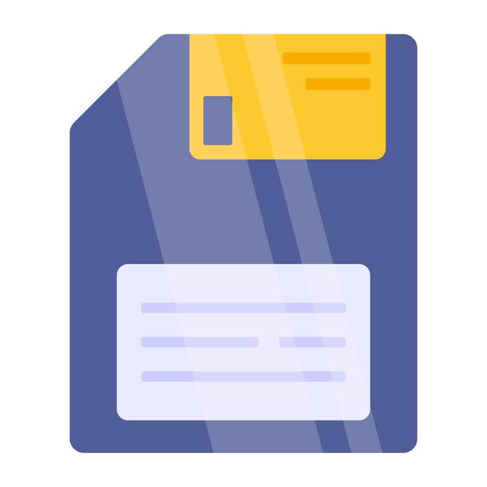 Trendy vector design of floppy disk