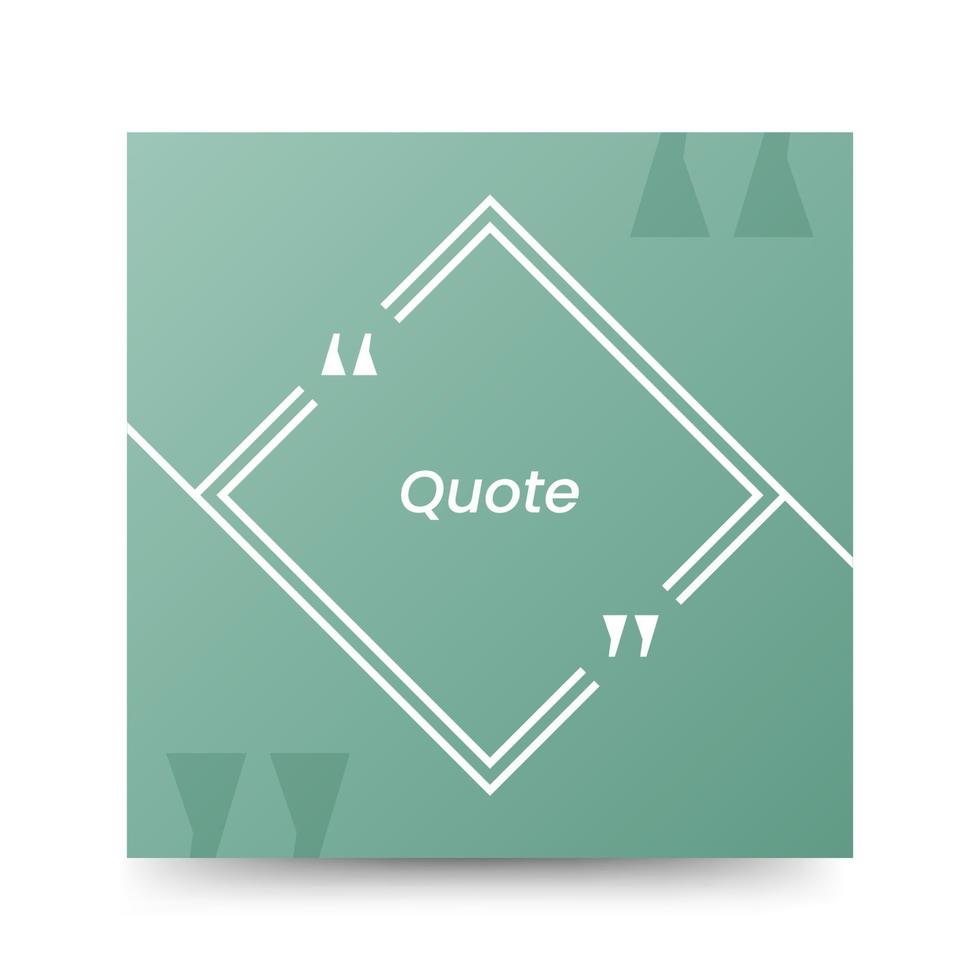 Quote frames blank templates on white background vector