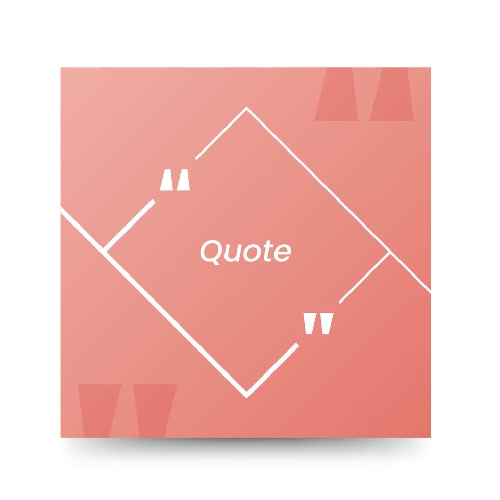 Quote frames blank templates on white background vector