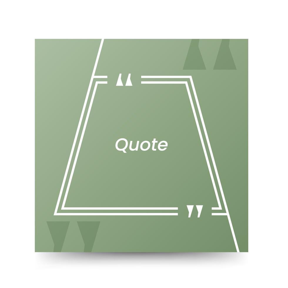 Quote frames blank templates on white background vector