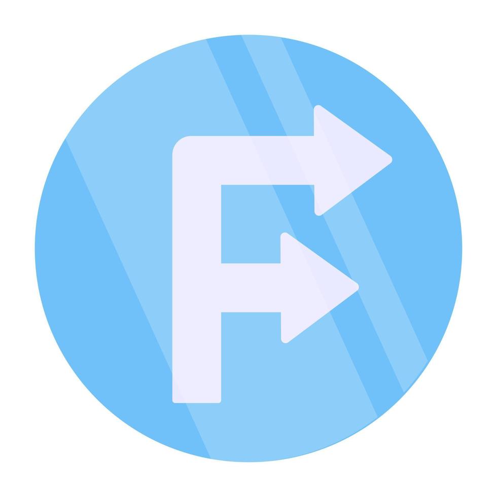 Modern style icon of double up arrows vector