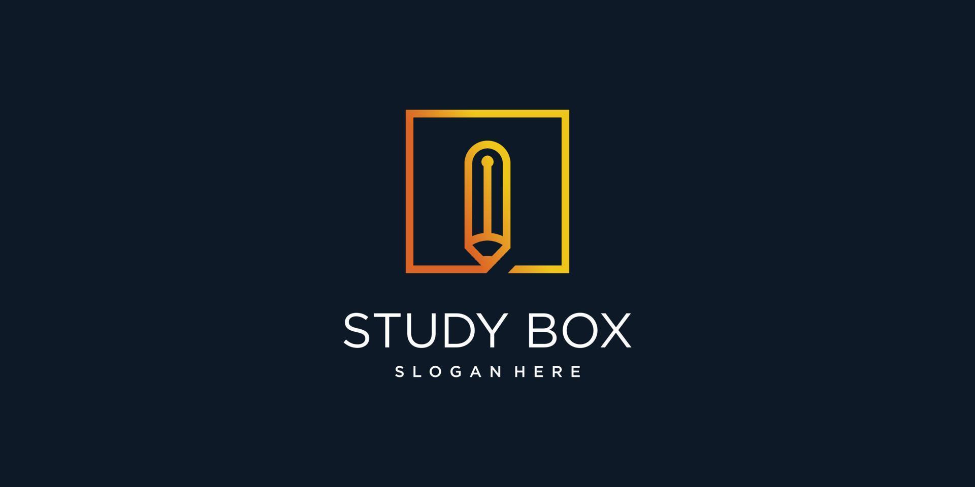 Logo for study with modern creative element concept Premium Vector part 6