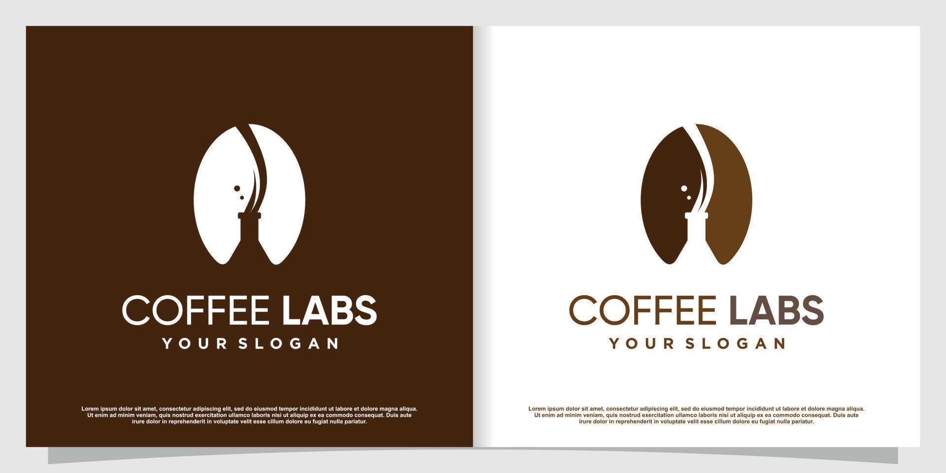 logotipo de café con elemento creativo premium vector parte 5