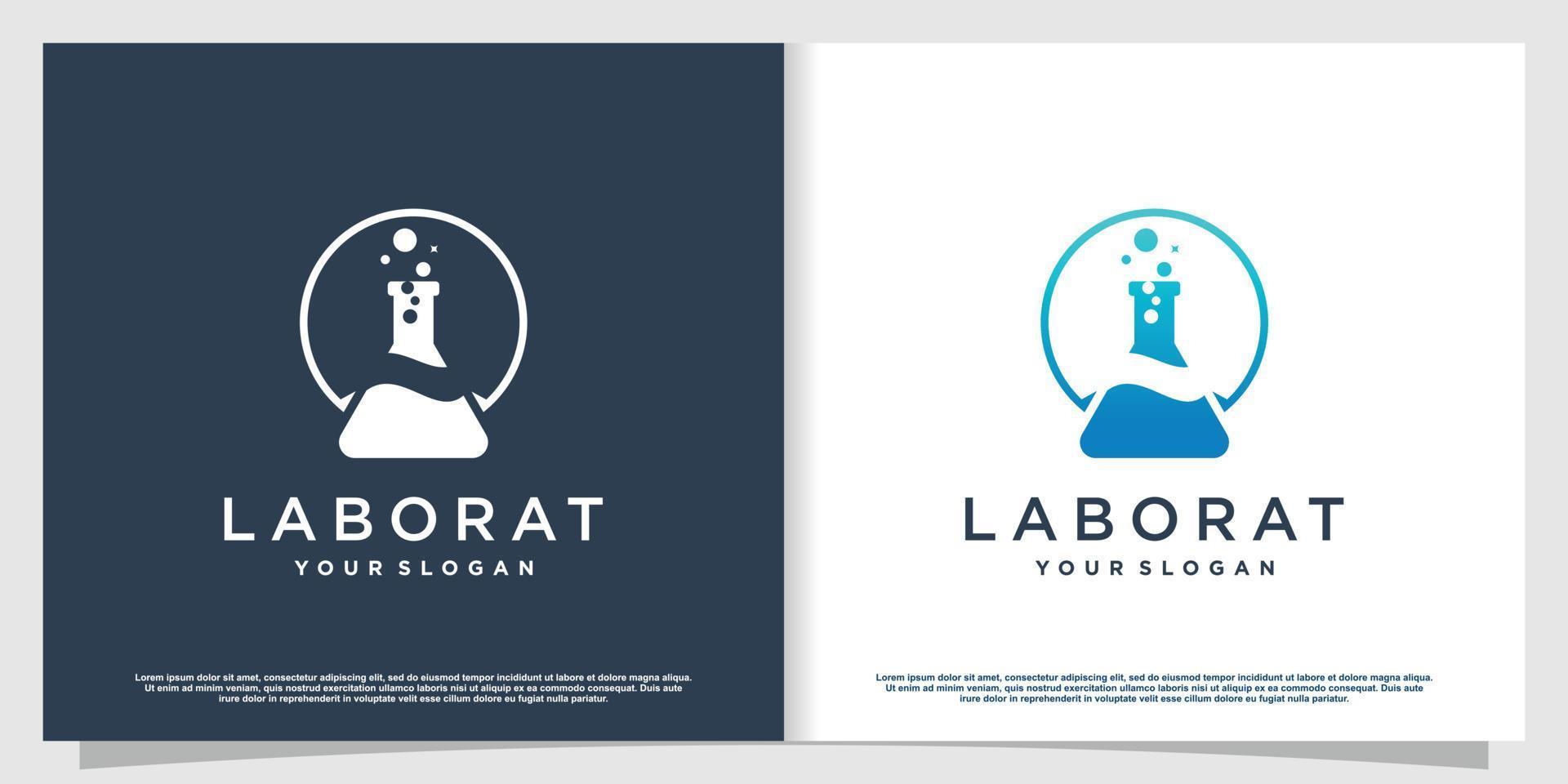Labs logo with creative element style Premium Vector part 3