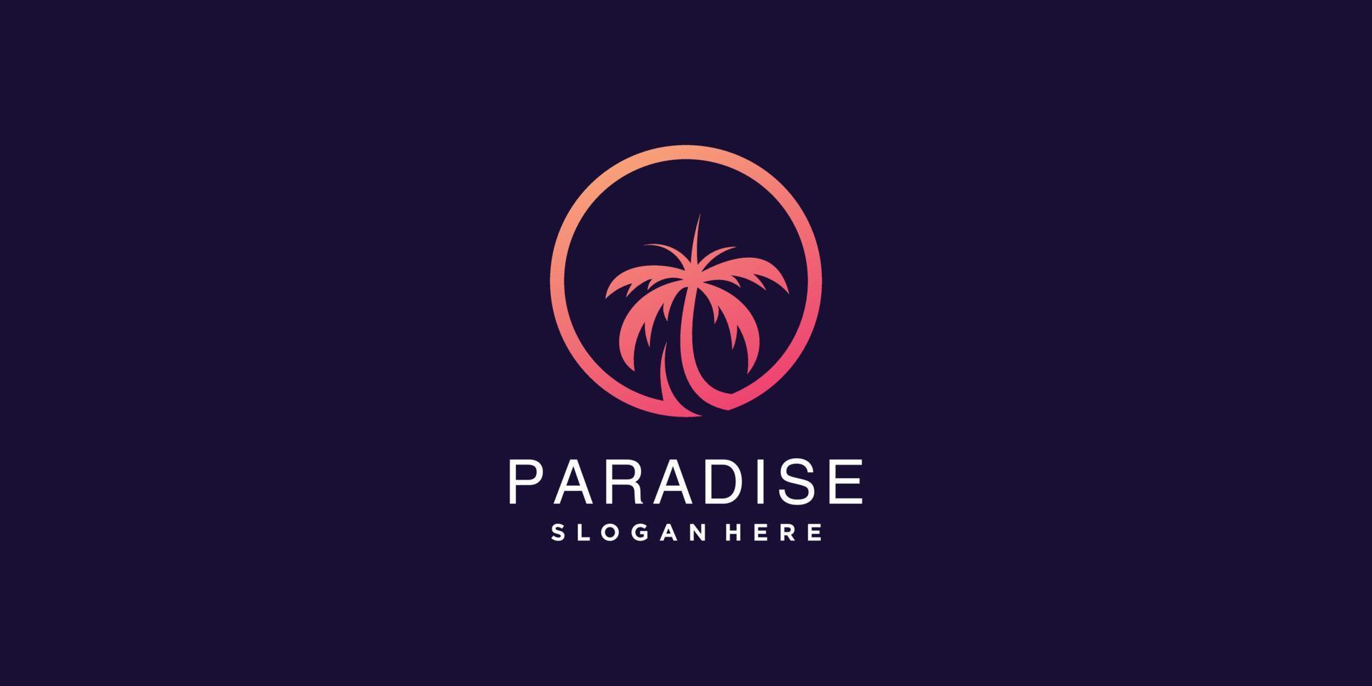 Palm logo collection with creative element concept Premium Vector part 3