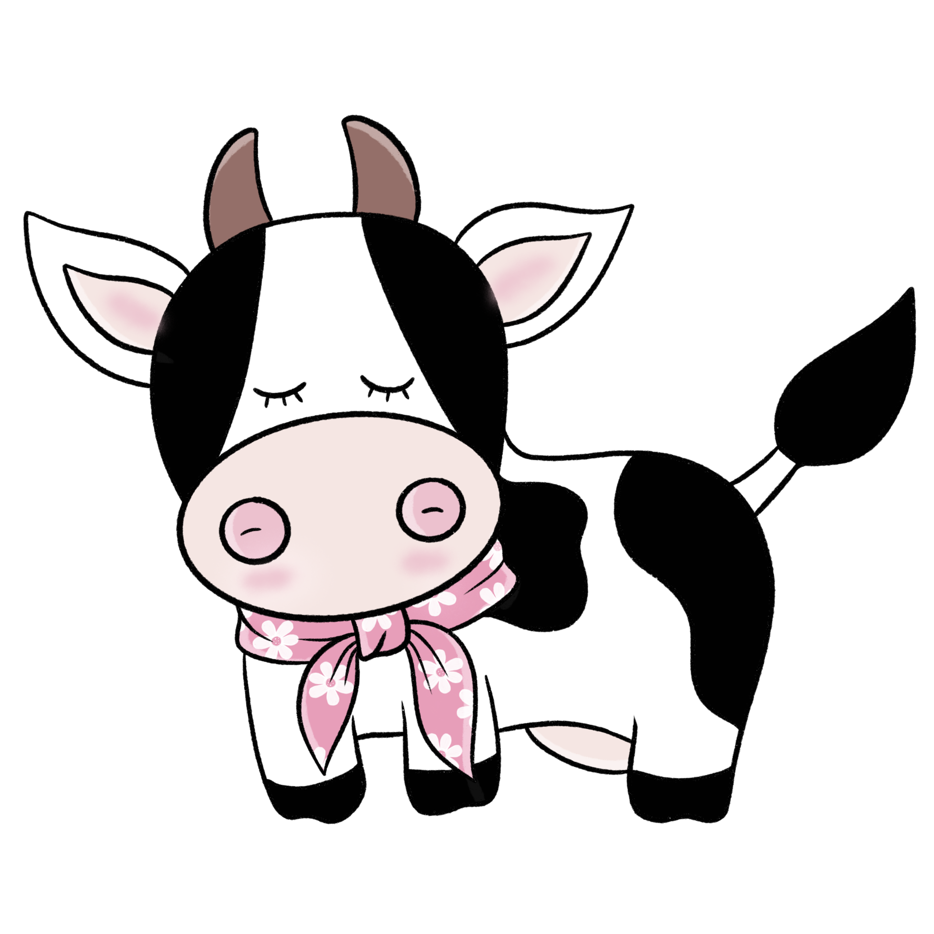 Free Cute cow cartoon clipart 9366819 PNG with Transparent Background