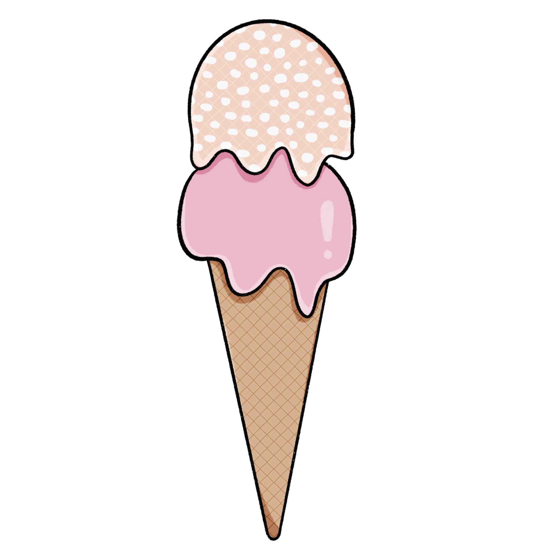 Free Cute ice cream design illustration 9366966 PNG with Transparent  Background