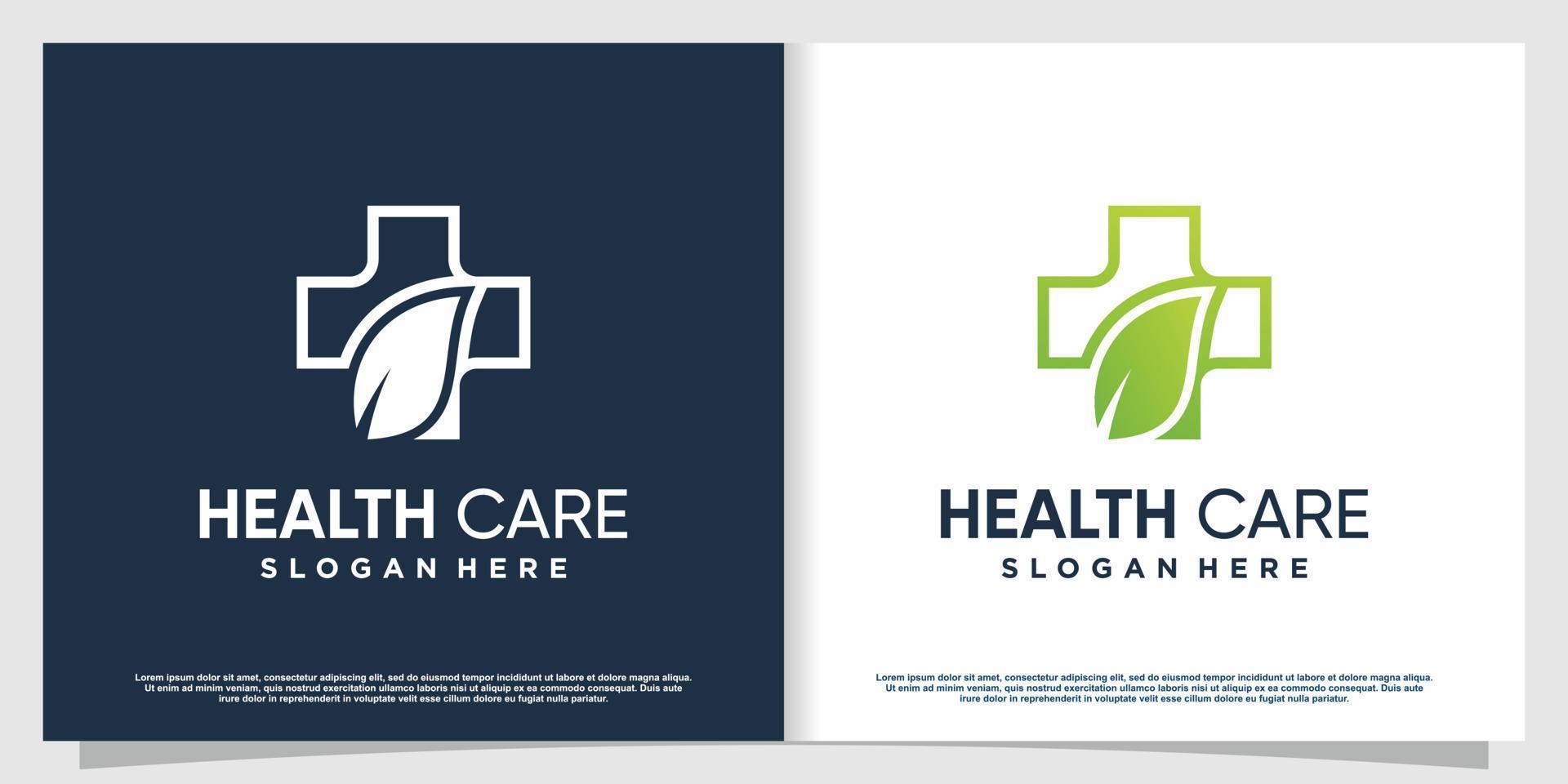 Medical logo with modern creative element Premium Vector part 4