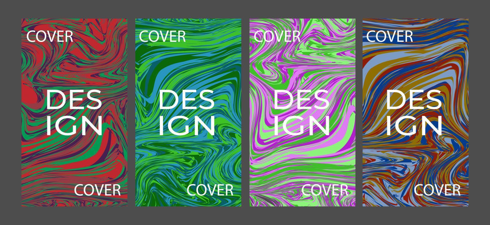 liquid marble cover and poster design template for layout, social media and magazine vector