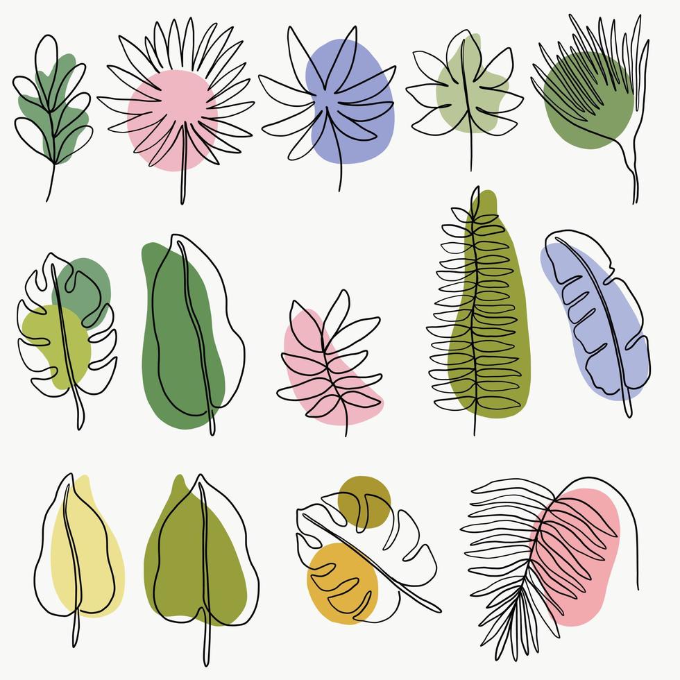 Simplicity floral freehand continuous line drawing flat design. vector
