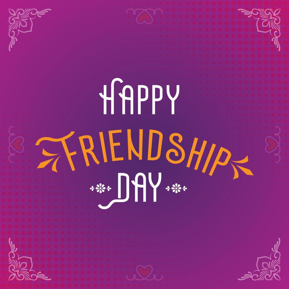 Friendship day design for social media, banner or printing design vector