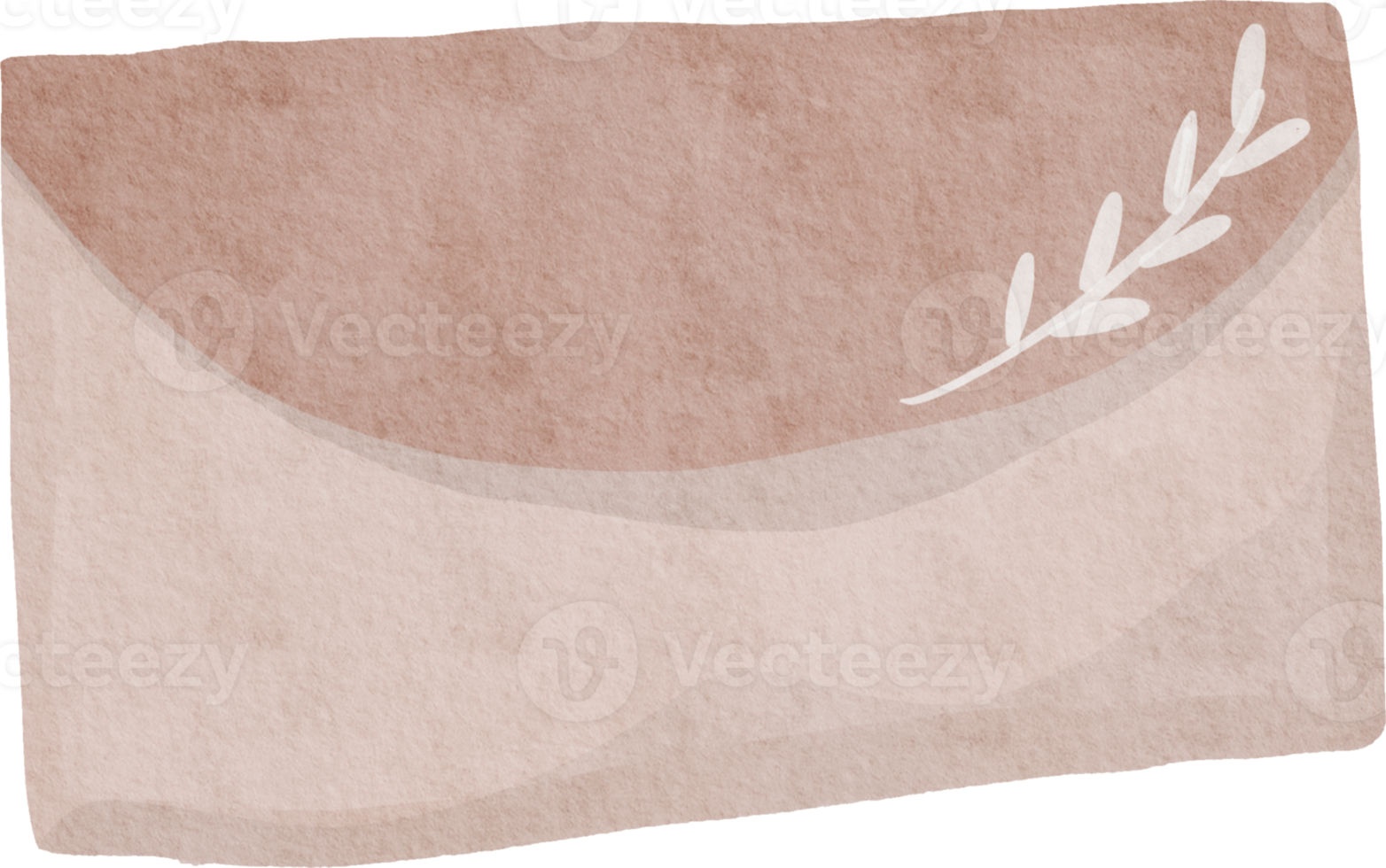 enveloppe dessinée à la main aquarelle png